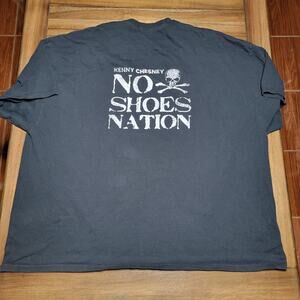 Kenny Chesney Black Unisex Tee "No Shoes Nation" - Size 4XL